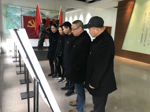 1各黨員游覽館內(nèi)展板內(nèi)容,瞻仰革命先烈,緬懷先烈事跡  陳瑩攝.jpg